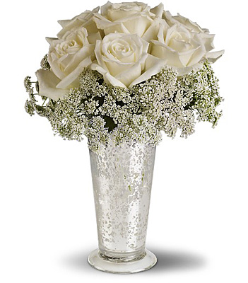 Teleflora's White Lace Centerpiece